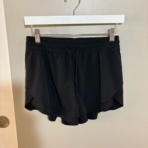 Glow Mode Black Activewear Shorts
